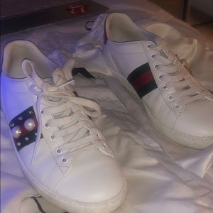 Gucci Ace Studded Leather Sneaker